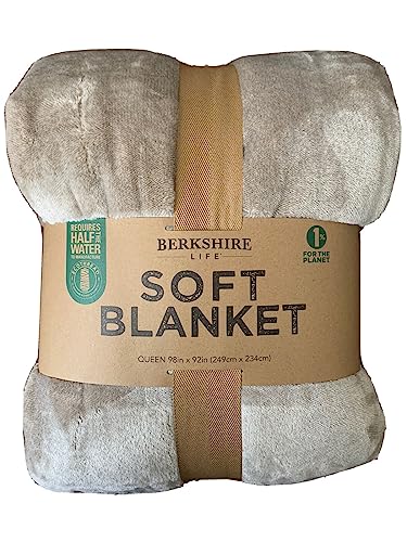 Photo 2 of QUEEN SIZE Berkshire Life Soft  Blanket - Tan