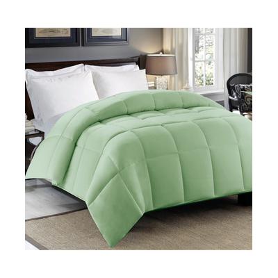 Photo 1 of 300tc Sateen Cotton Down Alt Comforter, Smoke Green, Full/Queen