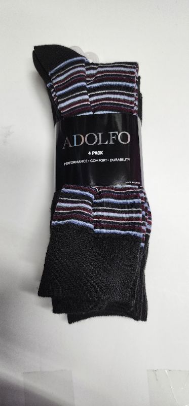Photo 1 of Adolfo 4 pack men's socks 