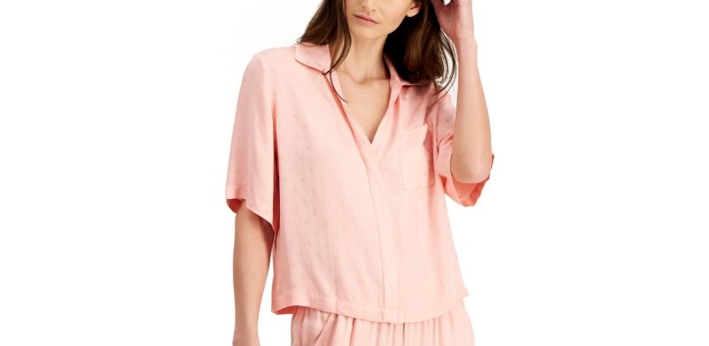 Photo 1 of PLUS SIZE XXL Alfani Cropped Shirt Pajama top, 