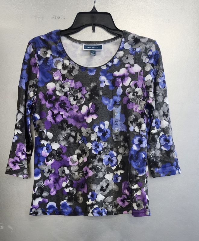 Photo 1 of SIZE PM Karen Scott Petite Floral-Print Top