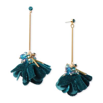 Photo 1 of INC Gold-Tone Color Bead & Flower Statement Earrings,