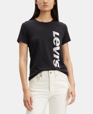 Photo 1 of JUNIORS SIZE XL Levi's Cotton Graphic-Print Logo T-Shirt