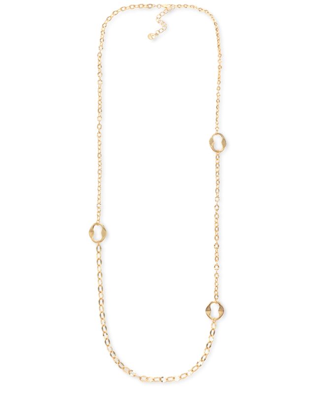 Photo 1 of Alfani Gold-Tone Sculptural Link Long Strand Necklace, 42 + 2 Extender,