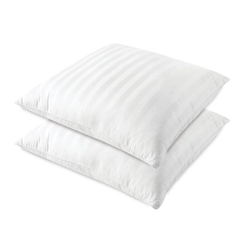 Photo 1 of SensorPEDIC Cotton Euro Square Pillows, 28" x 28", Set of 2
