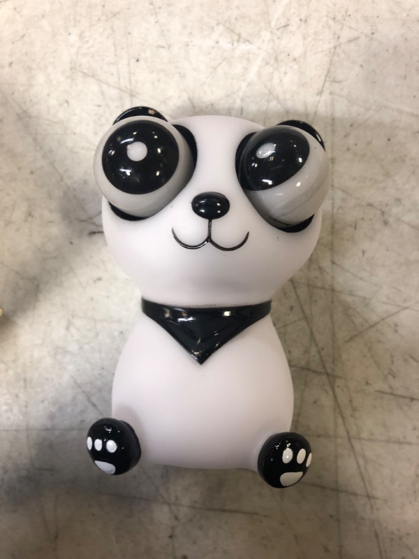 Photo 2 of Funny Toy Decompression Artifact Panda Glaring Creative Funny Design Eye-Popping Panda Squeeze Squeezing Toy Pressure Reduction Toy