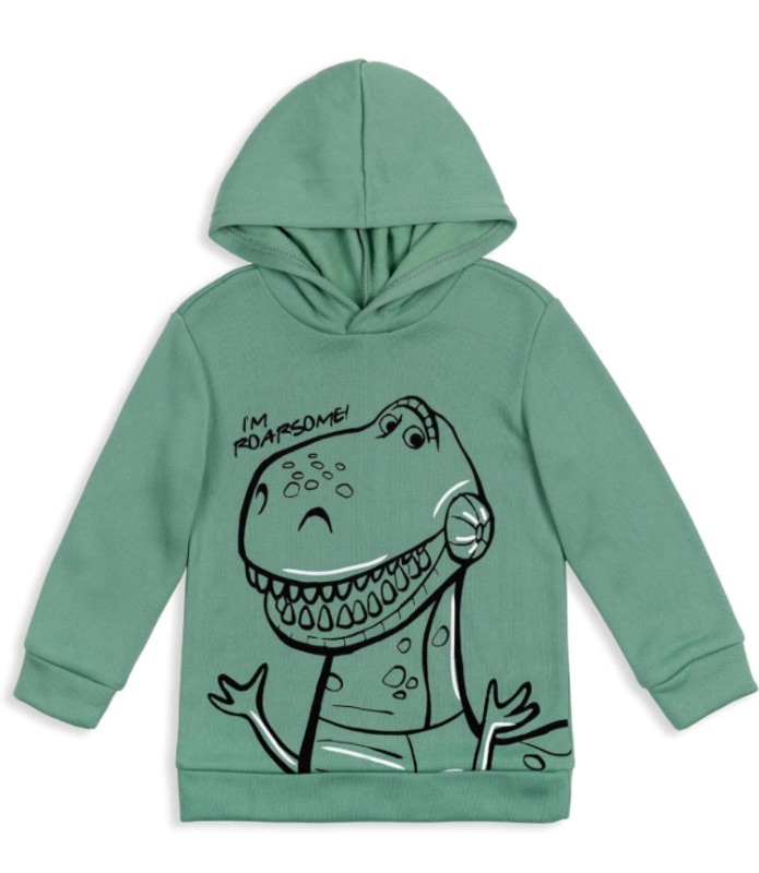 Photo 1 of Disney Pixar Toy Story Buzz Lightyear Woody Rex Forky Fleece Pullover Hoodie Toddler to Little Kid 5
