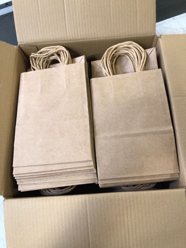 Photo 1 of 100 PCK KRAFT LUNCH PAPER BAGS