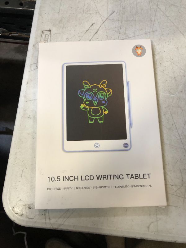 Photo 2 of YMOTROSE 10.5-Inch Colorful LCD Writing Tablet .Doodle Board for Children Aged 2-8, Education, Learning, Active Mind.Erasable Reusable Electronic Drawing Board?Blue?