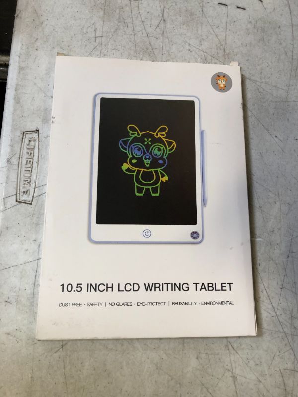 Photo 2 of YMOTROSE 10.5-Inch Colorful LCD Writing Tablet .Doodle Board for Children Aged 2-8, Education, Learning, Active Mind.Erasable Reusable Electronic Drawing Board?Blue?