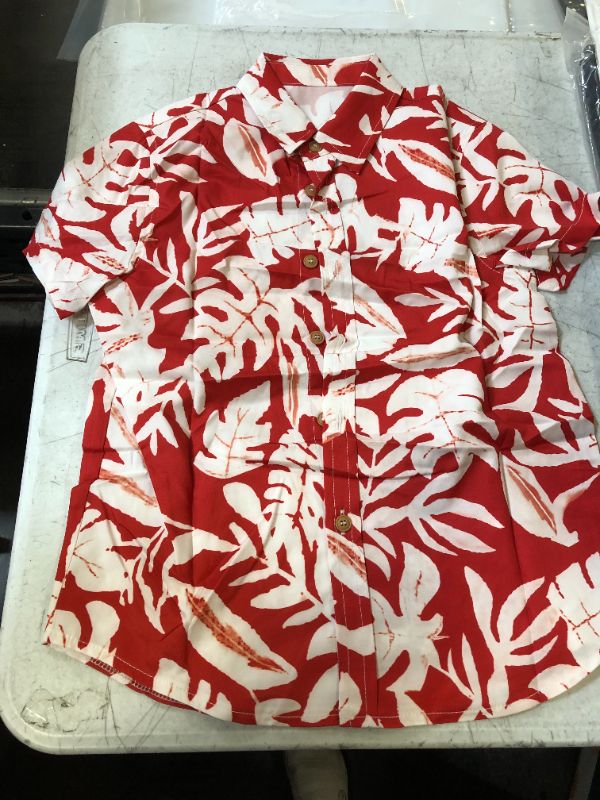 Photo 1 of BOYS HAWAIIAN SHIRT RED 6-7 YR OLD