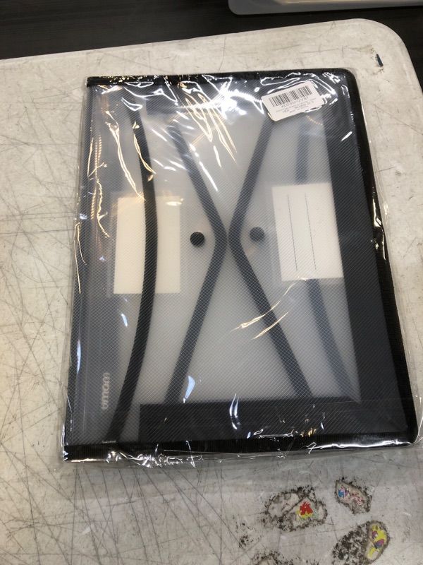 Photo 1 of SortRax Plastic Expanding File Folders for Documents, No Dividers & Large Capacity, Clear Envelopes with Snap Closure, Safe Storage for Letter/A4 Size, 3 PCS
