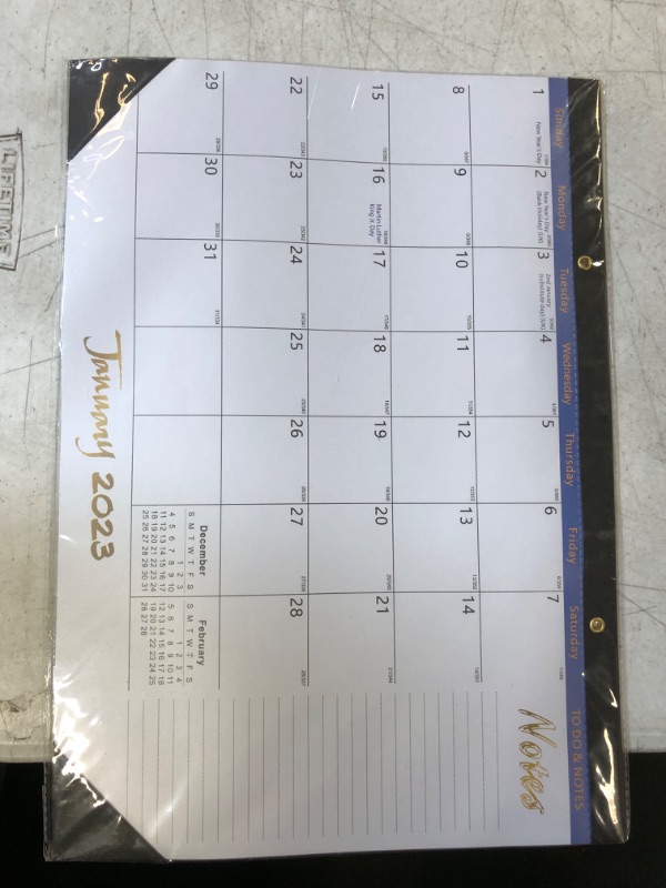 Photo 2 of 2023 Desk Calendar -Jan 2023 to Jun 2024, 17"x 12" PandyCare Large Desk Calendar, 18 Months Wall Calendar with Corner Protectors?Perfect for Planning & Organizing for Home or Office