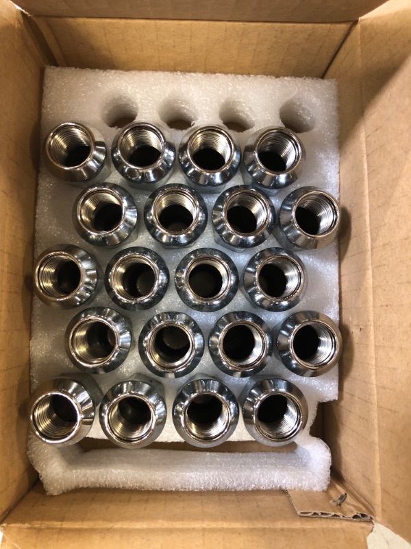 Photo 2 of  Cone Seat Zinc Finish Wheel Lug Nuts Set 20 Pack 