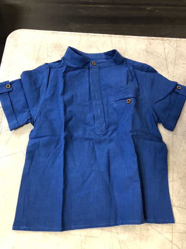 Photo 1 of BOYS BUTTON DOWN SHIRT BLUE 5T