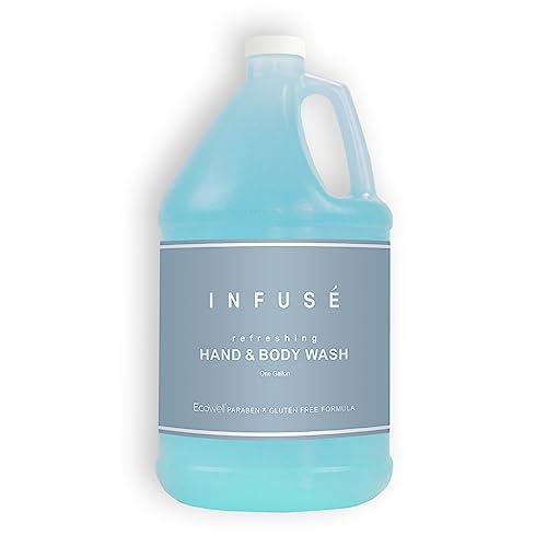 Photo 1 of 1-Shoppe All-in-Kit Hand/Body Wash | Infuse White Tea & Coconut Hotel | 1 Gallon | for Hospitality & Vacation Rentals to Refill Dispensers | (Single G
