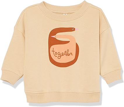 Photo 1 of Amazon Essentials Unisex Babies' French Terry Crewneck Sweatshirt (Previously Amazon Aware)

