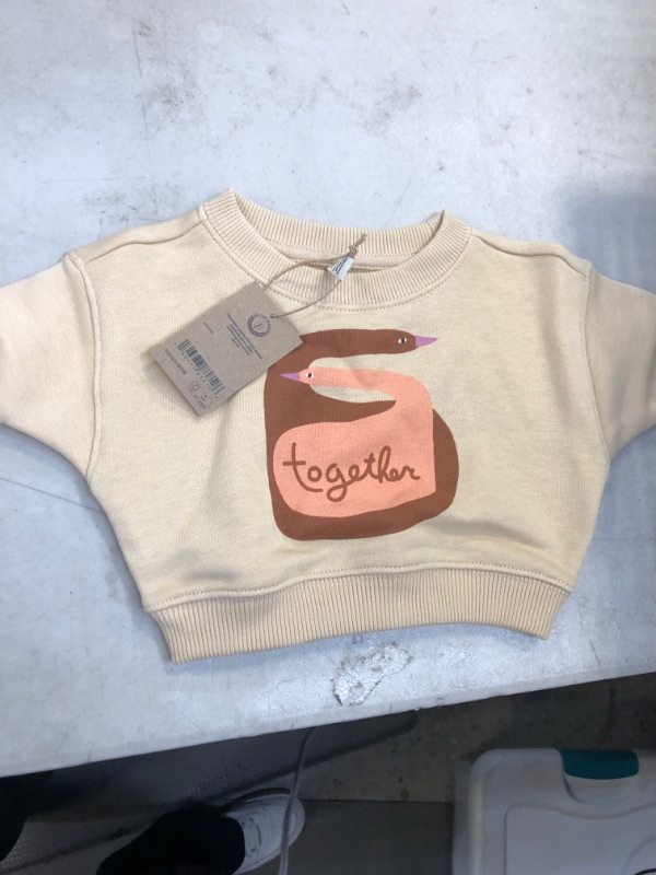 Photo 2 of Amazon Essentials Unisex Babies' French Terry Crewneck Sweatshirt (Previously Amazon Aware)
