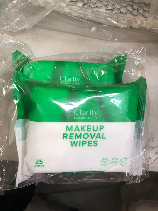 Photo 1 of 2 pack clarity makeup removal wipes