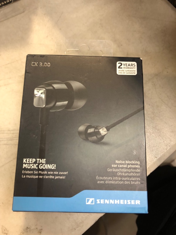 Photo 2 of Sennheiser CX 3.00 In Ear Headphones - Black
