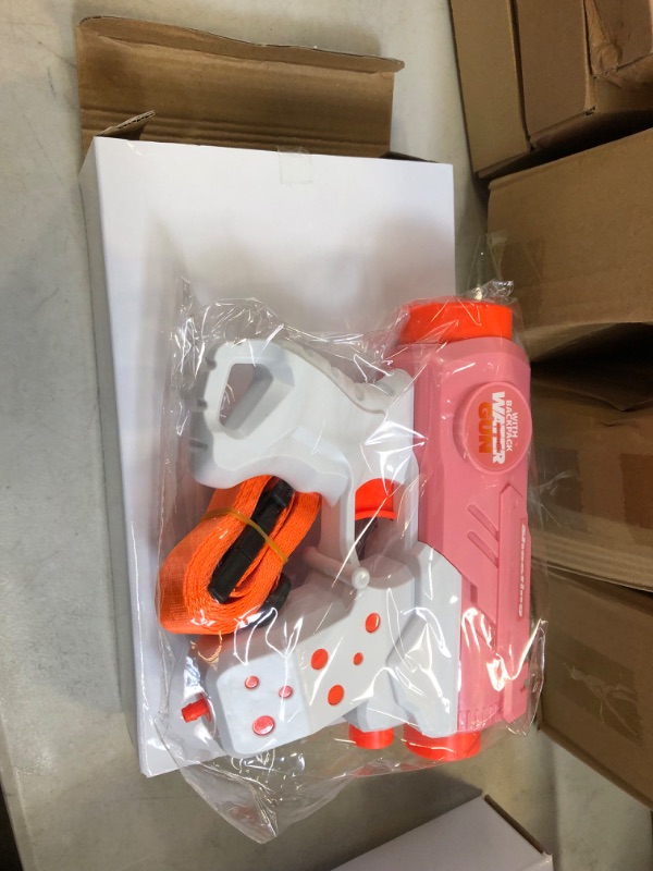 Photo 2 of Electric Water Gun for Kids Toddlers, Automatic Squirt Gun - with 300cc Water Tank, AA Battery Powered, Pink Water Blaster Soaker for Outdoor Party Pool Toys for Girls Boys Age 3 4 5 6 7 9 10 11 8-12