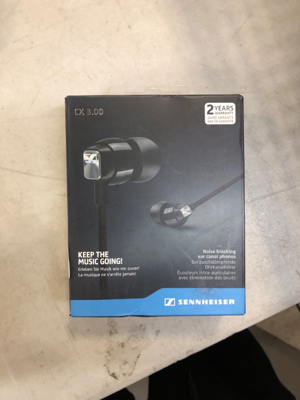 Photo 2 of Sennheiser CX 80S In-ear Headphones with In-line One-Button Smart Remote – Black