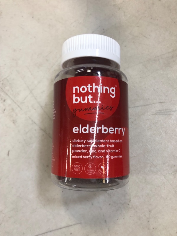 Photo 2 of ?????? ????* Elderberry Gummies, Sambucus - Natural Black Elderberry with Zinc and Vitamin C for Adults and Kids, Supplement and Vegan, 60 Elderberry Immune Support Gummies