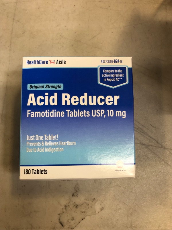 Photo 2 of HealthCareAisle Famotidine 10 mg – 180 Tablets – Original Strength Acid Reducer – Prevents and Relieves Heartburn Due to Acid Indigestion Original Strength 180 Count (Pack of 1)