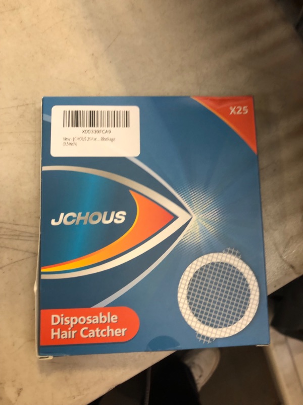 Photo 1 of 25PCS Disposable Hair Drain Catcher Drain Covers for Shower to Catch Hair, Disposable Drain Hair Catcher Sticks to The Shower Drain Cover to Prevent Drain Clogging, Disposable Hair Catchers (4.1inch). 3.5inch