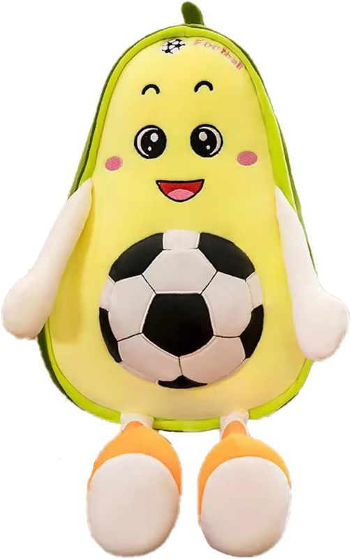 Photo 1 of MOCHUJOM Avocado Cartoon Stuffed Plush Pillow, 12" Rugby Toys Stuffed Animal Soft Kawaii Food Shaped Baby Stuff Cuddle Toy Adorable Fruit Hugging Pillow for Kids
