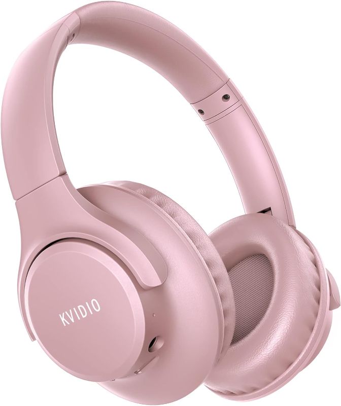 Photo 1 of KVIDIO [Updated Bluetooth Headphones Over Ear, 65 Hours Playtime Wireless with Microphone,Foldable Lightweight Headset Deep Bass,HiFi Stereo Sound for Travel Work Laptop PC Cellphone
