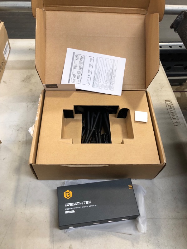 Photo 1 of HDMI KVM Switch Dual Monitor 4K@60Hz, KVM Switch 2 Monitors 2 Computers Share USB Ports, Dual Monitor KVM Switches 2 Port 2 PCs Share 2 Monitors, Hotkey Switch, with 4 HDMI Cables and 2 USB Cables USB2.0 + Hotkey 4K60Hz 2 PCs 2 Monitors