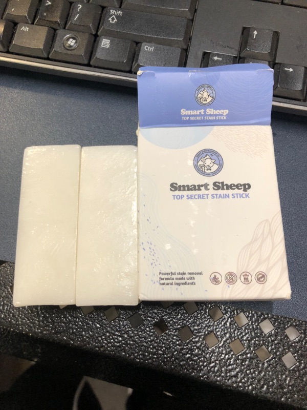 Photo 2 of 2 Pack Stain Stick - Stain Remover Bar for Clothes by Smart Sheep - Powerful Laundry Stain Remover - Formulated w/Natural Ingredients - Perfect for Food Drink Pet Grass & Blood Stains
