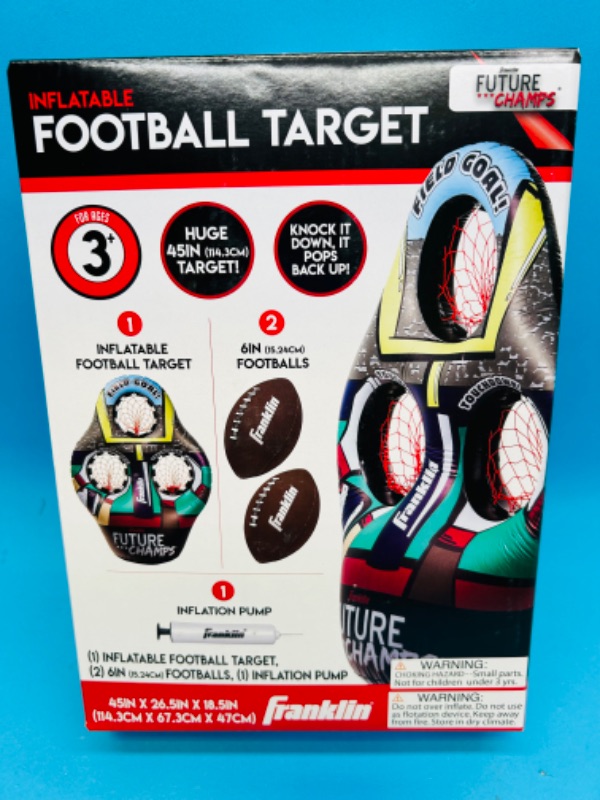 Photo 1 of 810822…Franklin inflatable football target game