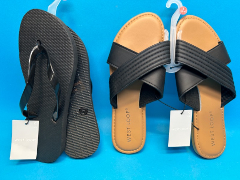Photo 1 of 810839…2 pairs of ladies sandals size S 5-6