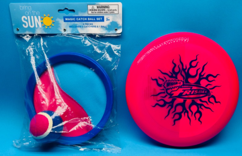 Photo 1 of 810947… light up frisbee and catch ball set