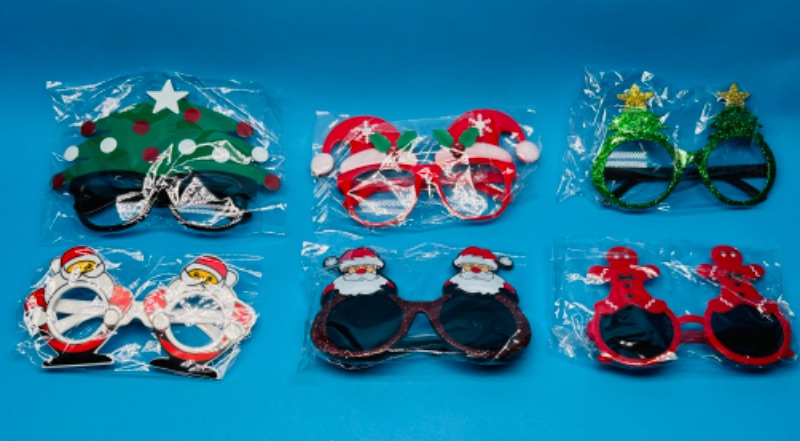 Photo 1 of 810954…6 pairs of holiday novelty glasses 