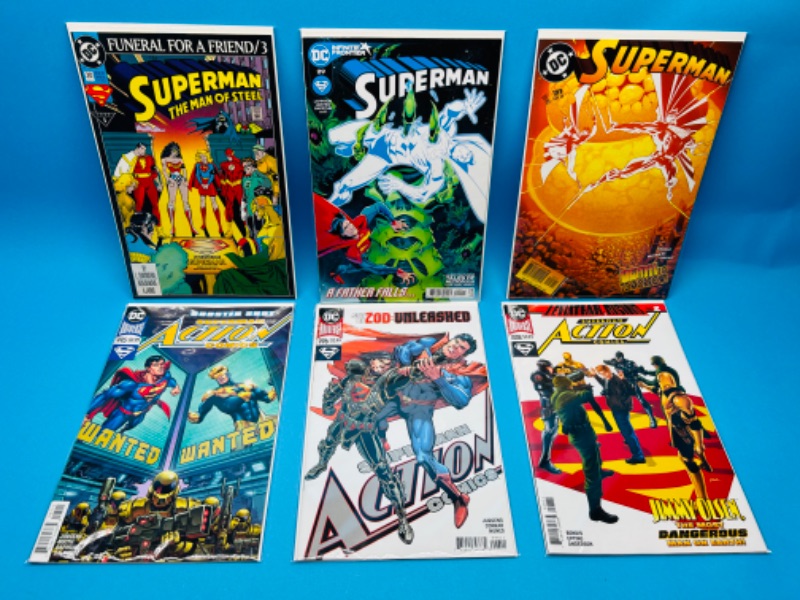 Photo 1 of 810967…  6 Superman comics in plastic sleeves 