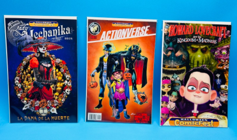 Photo 1 of 810980…comicfest Halloween  comics in plastic sleeves 