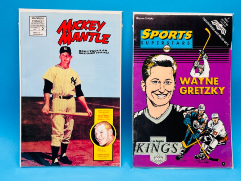 Photo 1 of 811004…2 sports comics in plastic sleeves 