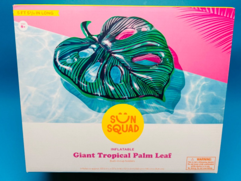 Photo 1 of 811006…over 5 foot inflatable tropical palm leaf pool float 