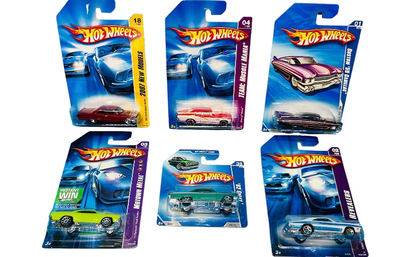 Photo 1 of 811067… 6 hot wheels die cast older 
 muscle cars 