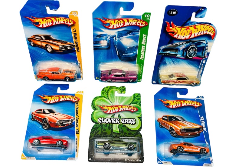 Photo 1 of 811070… 6 hot wheels die cast older muscle cars 