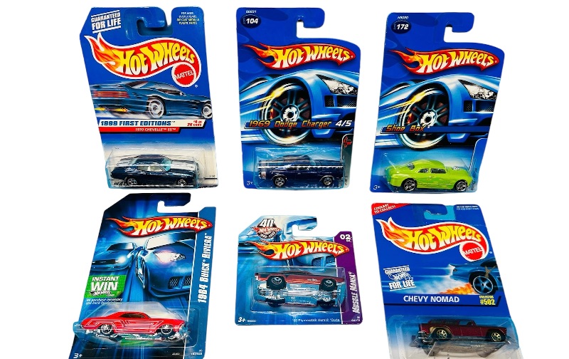 Photo 1 of 811071… 6 hot wheels die cast older muscle cars 