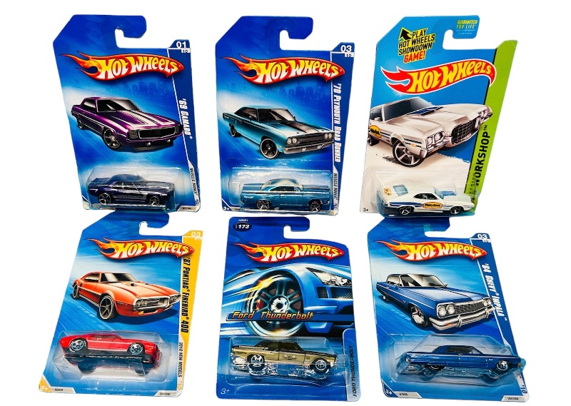 Photo 1 of 811072… 6 hot wheels die cast older muscle cars 