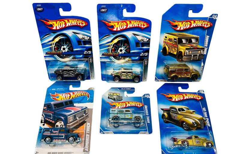 Photo 1 of 811078… 6 hot wheels die cast trucks