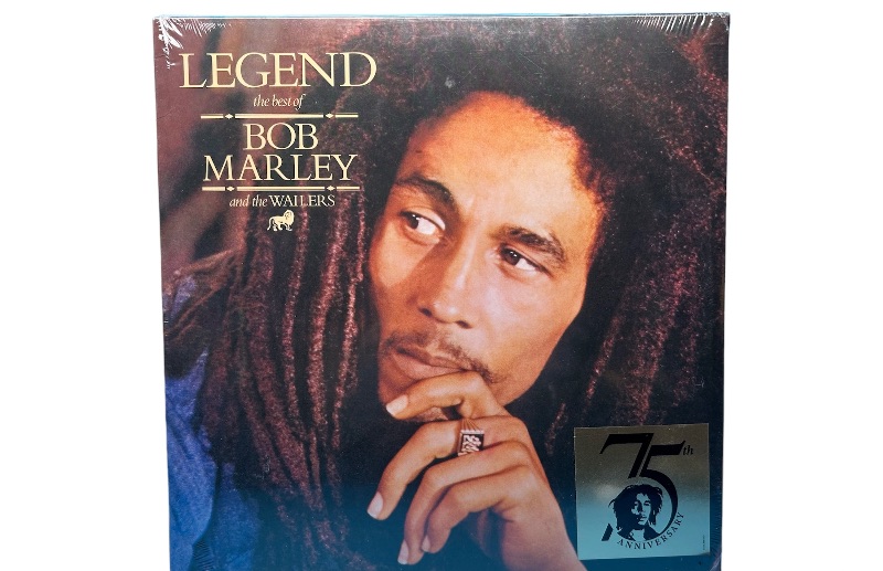 Photo 1 of 811100…sealed Bob Marley vinyl record 33 rpm Legend 75th anniversary in plastic sleeve 