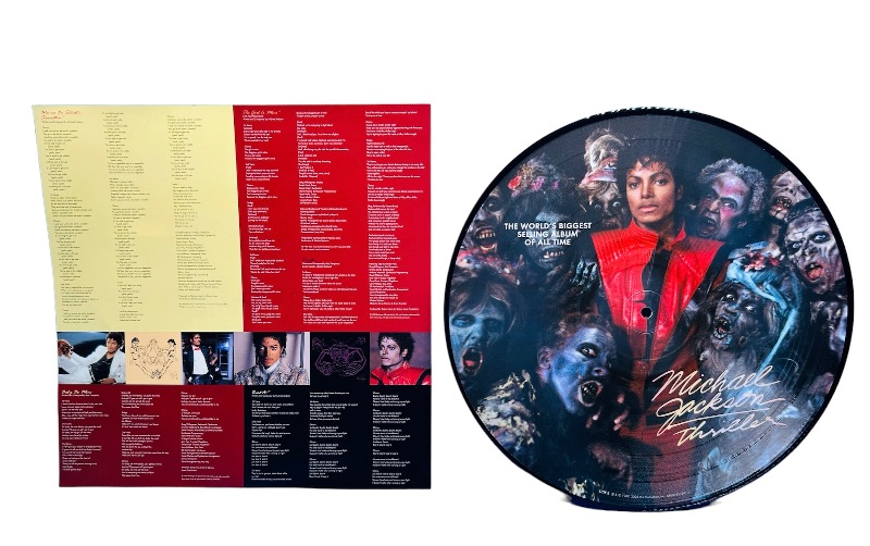 Photo 3 of 811102…Michael Jackson Thriller vinyl picture record in plastic sleeve  33 rpm 