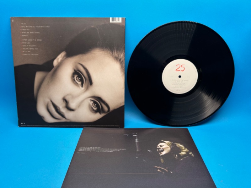 Photo 2 of 811103…Adele vinyl record in plastic sleeve 33 rpm