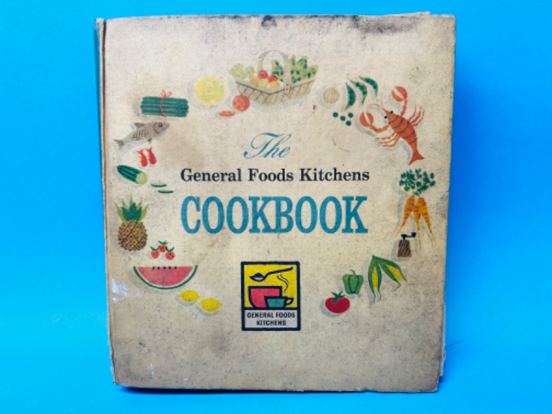 Photo 1 of 811136..:poor condition- vintage 1959 1st printing General Foods Kitchens cookbook 